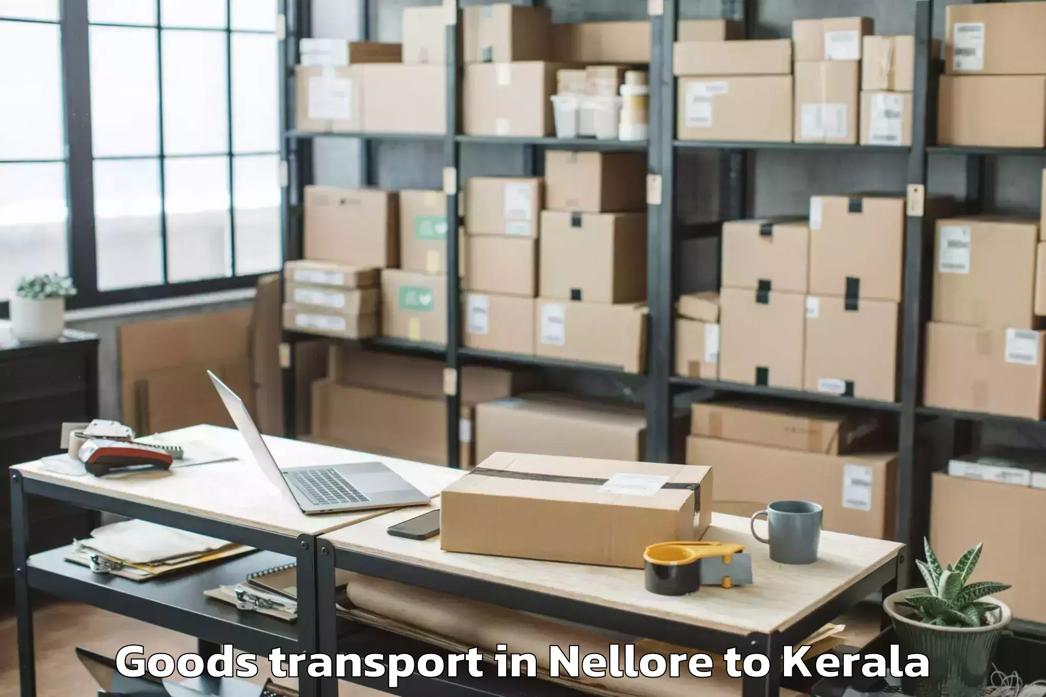 Top Nellore to Kochi Airport Cok Goods Transport Available